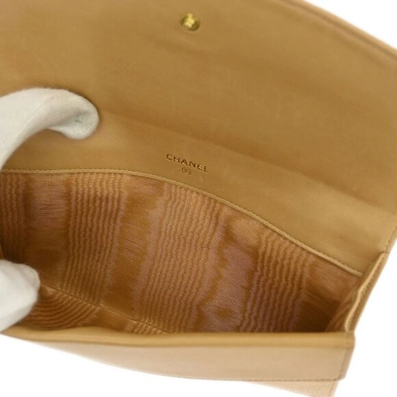Chanel Beige Calfskin Wallet 196082 - Picture 2 of 7